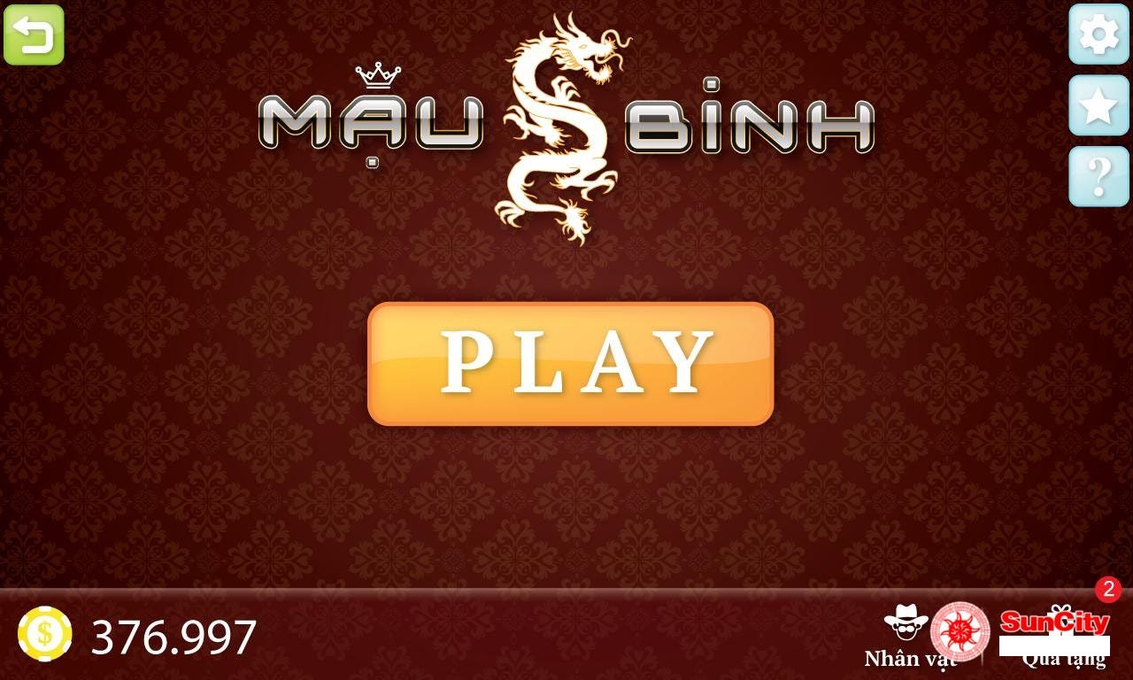 Thông tin về tựa game Mậu binh Online Suncity